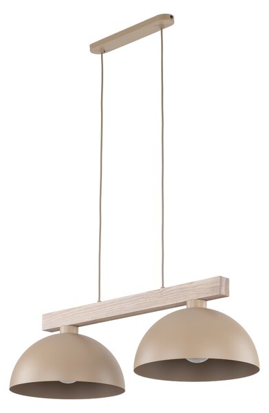 TK Lighting Béžový závěsný lustr Oslo pro žárovku 2x E27 TK11011