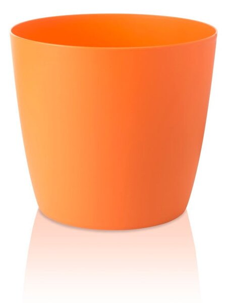 Oranžový květináč s pojízdnými kolečky Gardenico Ella Twist'n'Roll Smart System, ø 29 cm