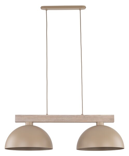 TK Lighting Béžový závěsný lustr Oslo pro žárovku 2x E27 TK11011
