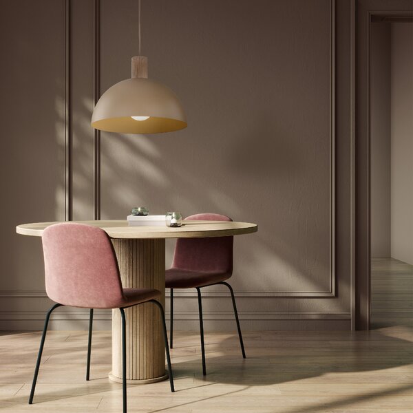 TK Lighting Béžový závěsný lustr Oslo pro žárovku E27 TK11010