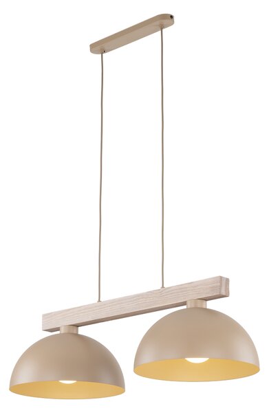 TK Lighting Béžový závěsný lustr Oslo pro žárovku 2x E27 TK11011