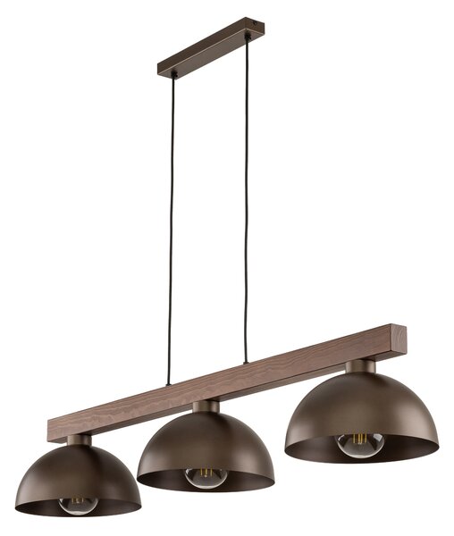 TK Lighting Hnědý závěsný lustr Oslo pro žárovku 3x E27 TK6299