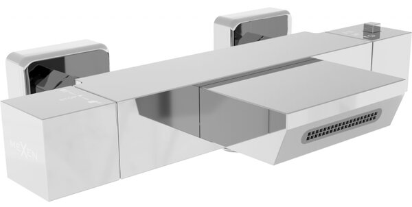 Mexen Cube termostatická vanová baterie, chrom - 77360-00
