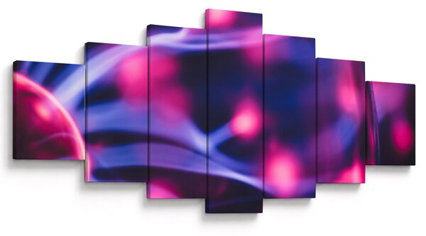 Abstraktní fialový obraz (210x100 cm)