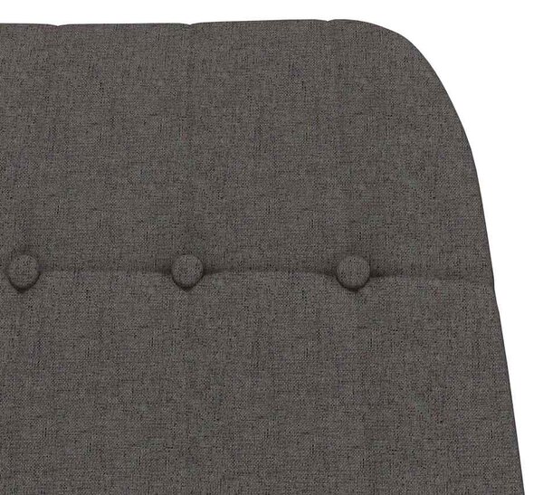 Houpací křeslo tmavě šedé textil 341254