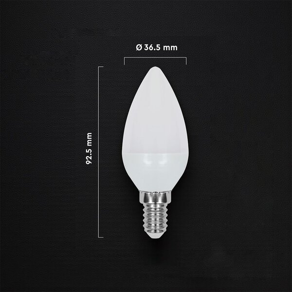 LED Solution LED žárovka svíčka 4,5W E14 Barva světla: Denní bílá 21425816