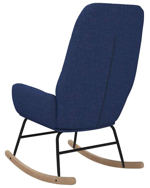 Houpací křeslo modré textil 341257