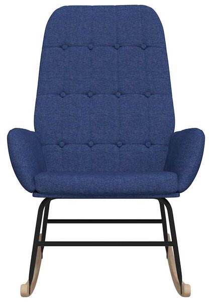 Houpací křeslo modré textil 341257