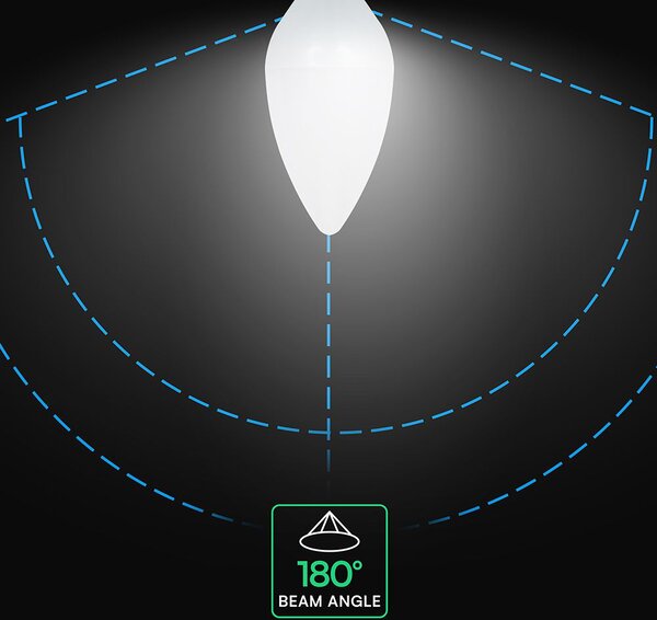 LED Solution LED žárovka svíčka 4,5W E14 Barva světla: Denní bílá 21425816