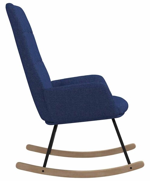 Houpací křeslo modré textil 341257