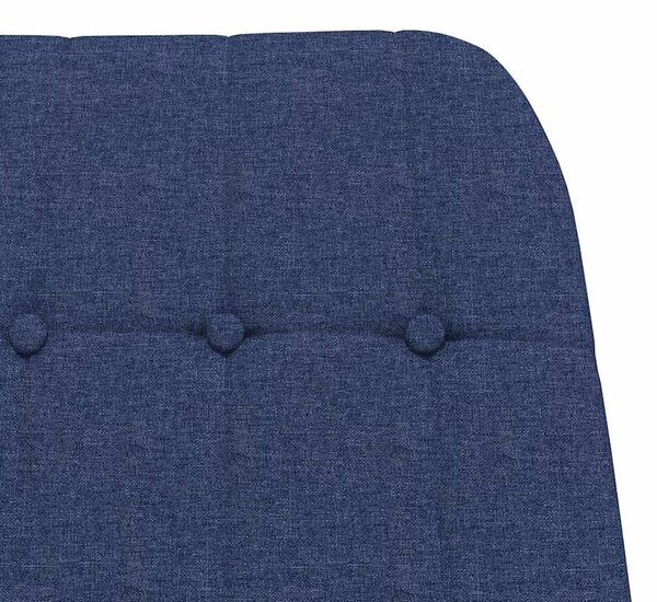 Houpací křeslo modré textil 341257