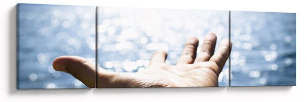 Obraz otevřené dlaně (170x50 cm)