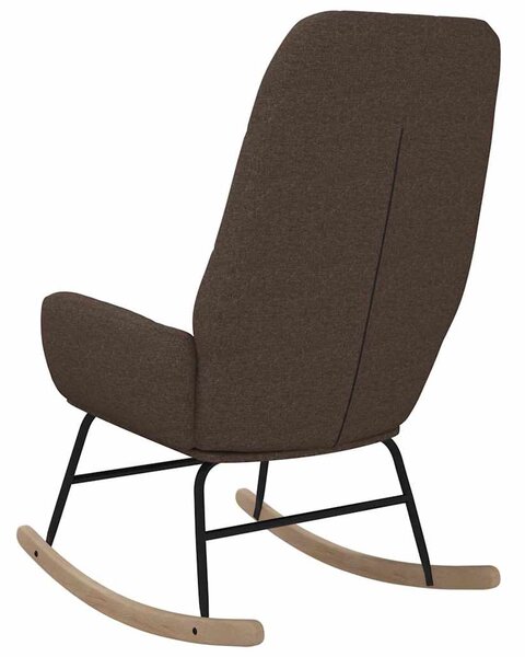 Houpací křeslo taupe textil 341262