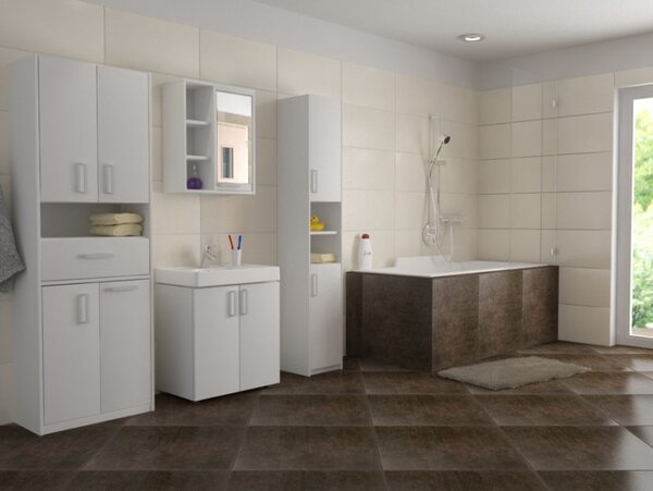 Skříňka s prádelním košem Seon 60 cm Dub Sonoma