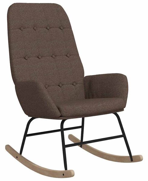 Houpací křeslo taupe textil 341262