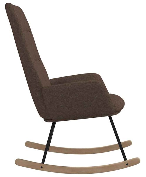 Houpací křeslo taupe textil 341262