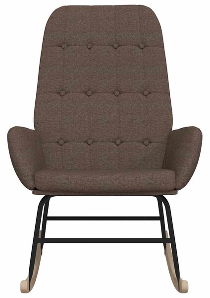 Houpací křeslo taupe textil 341262
