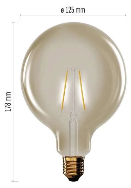 EMOS LED žárovka Filament 4,5W E27 kulatá Z58032