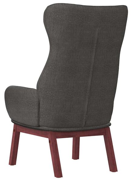 Relaxační židle tmavě šedá textil 341269