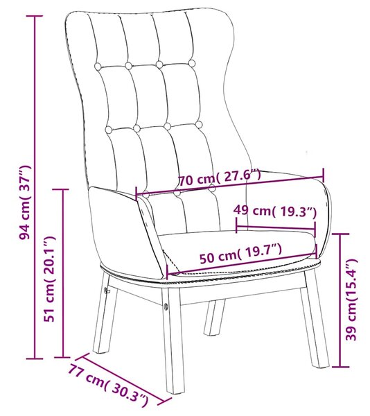 Relaxační křeslo hořčicově žluté textil 341275