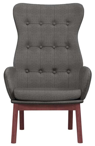 Relaxační židle tmavě šedá textil 341269