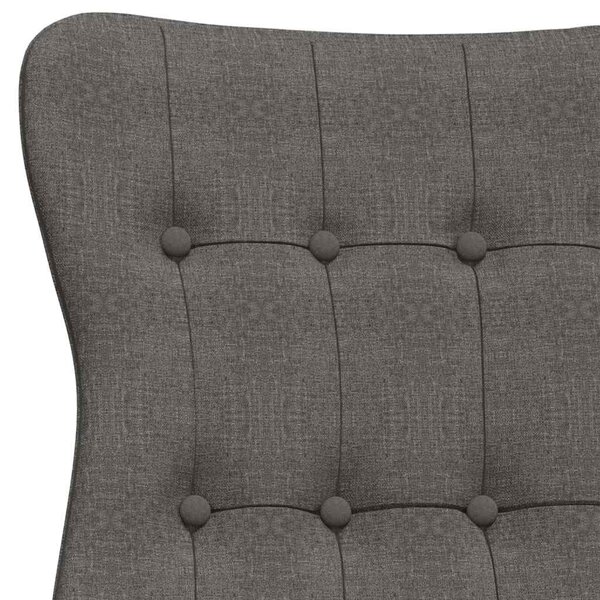 Relaxační židle tmavě šedá textil 341269