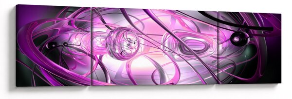 Obraz krásné fialové abstrakce (170x50 cm)