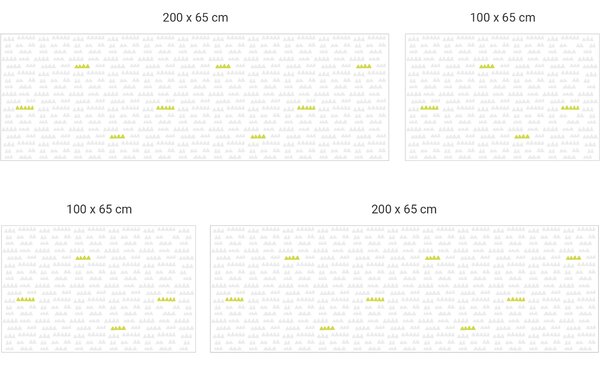 FUGU Hory a pohoří - ochrana steny za postel Varianta ochrany zdi: Delší strana postele 200x65 cm