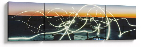 Obraz - pohled na oblohu ze střechy (170x50 cm)