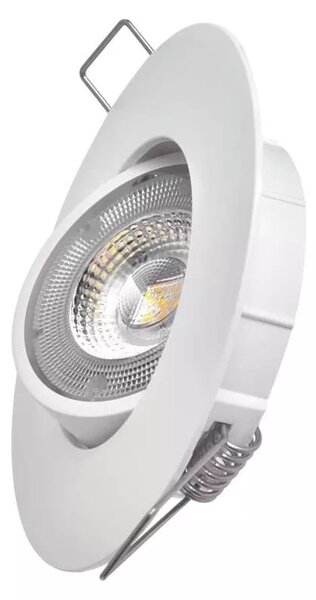 EMOS Bílé LED bodové svítidlo 5W s výklopným rámečkem Economy+ Barva světla: Denní bílá ZD3122