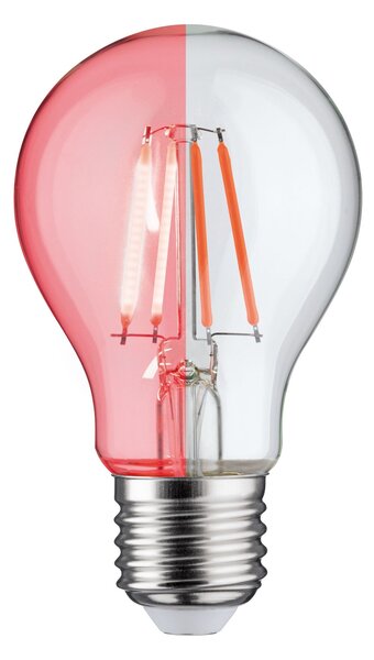 Paulmann 28723, LED žárovka s červeným světlem, 1,3W LED E27, výška 10,6cm