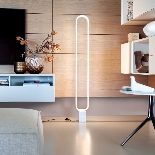 Redo 01-3061 - LED Stmívatelná stojací lampa ADO LED/24W/230V bílá