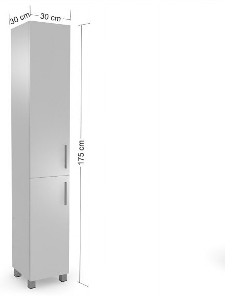 Úzká skříňka 30 cm Moley Dub Sonoma