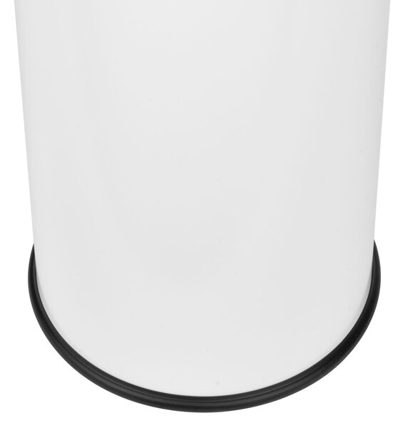 Alda Odpadkový koš s popleníkem Cigarette Pillar 15 l, lakovaná ocel, bílá