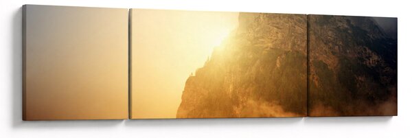Obraz hory v mlze (170x50 cm)