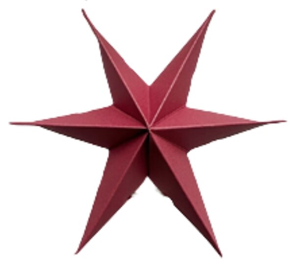 Noordliving Šesticípá hvězda Xmas Wine Red - 12 cm NL151
