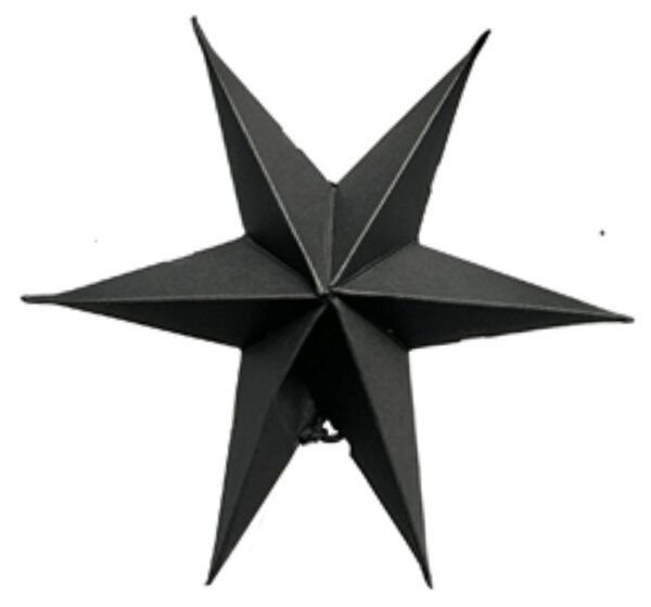 Noordliving Šesticípá hvězda Xmas Black - 12 cm NL149