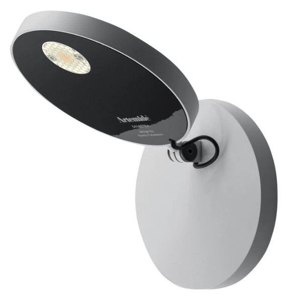 Artemide 1730W20A Demetra Spotlight, bílé nástěnné svítidlo se stmívačem 9W 2700K průměr 13cm