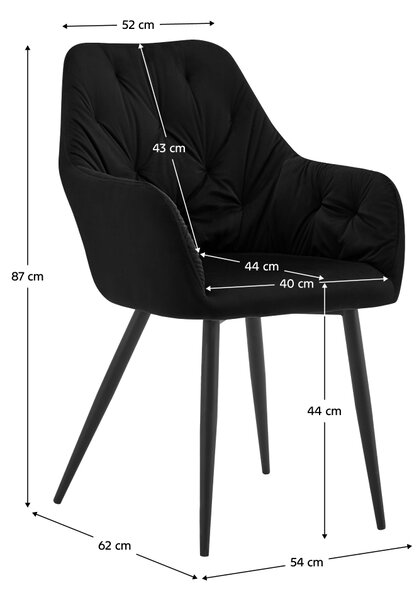 Designové křeslo, černá Velvet látka, VERIO NEW