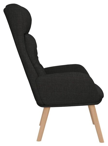 Relaxační křeslo černé textil 341296
