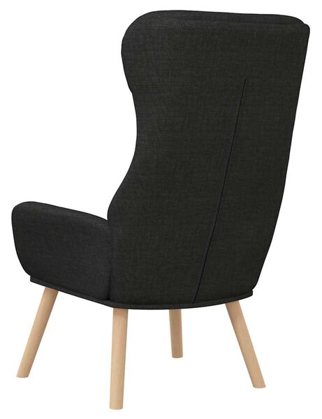 Relaxační křeslo černé textil 341296