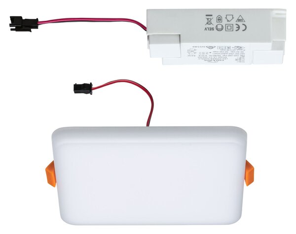 Paulmann 92397 Veluna VariFit, hranaté zápustné svítidlo, 8,5W LED 4000K, 12,5x12,5cm, IP44
