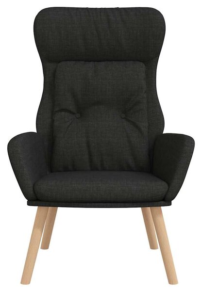 Relaxační křeslo černé textil 341296