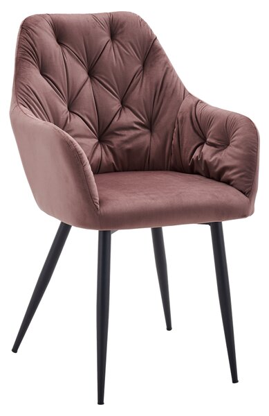 Designové křeslo, tmavě růžová Velvet látka, VERIO NEW