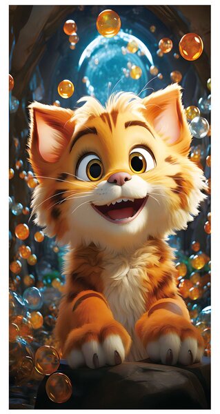 PLÁŽOVÁ OSUŠKA Z MIKROVLÁKNÁ CAT 100X180 CM VZOROVANÁ