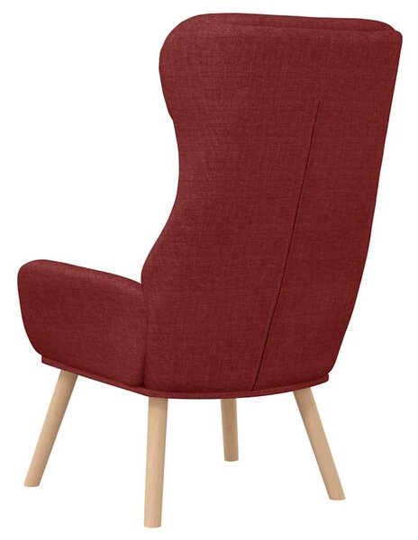 Relaxační křeslo vínové textil 341298