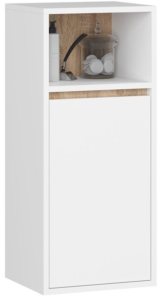 Ak furniture Závěsná koupelnová skříňka VAMI 35 cm bílá/dub sonoma