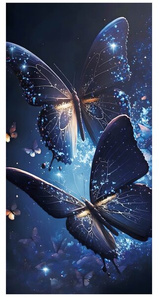 PLÁŽOVÁ OSUŠKA Z MIKROVLÁKNÁ BUTERFLY 100X180 CM VZOROVANÁ BS