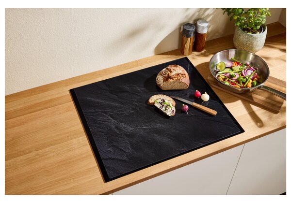 Silvercrest® Skleněná krycí deska na varnou desku (černá) (100405420001)