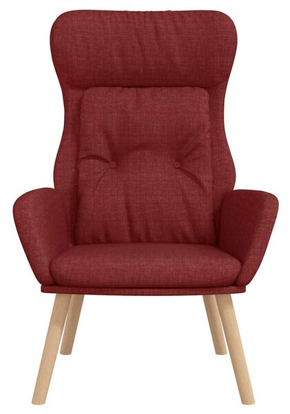 Relaxační křeslo vínové textil 341298
